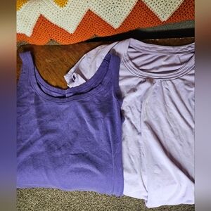 Set Of 2 Purple Tops